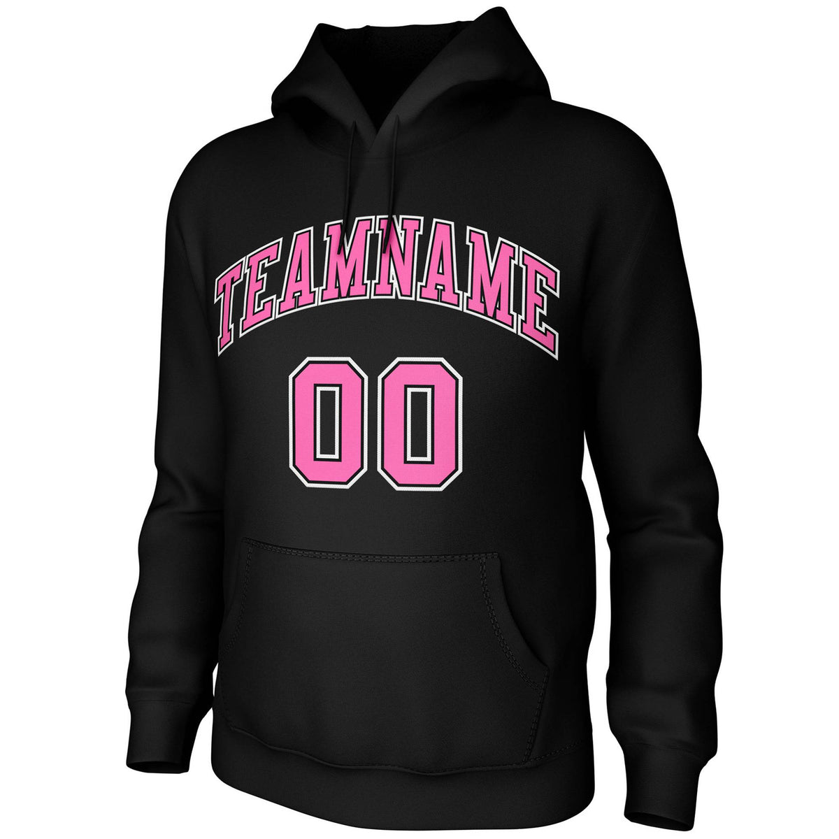 Custom Black Pink-Black-White Classic Style Training Uniform Pullover Hoodie| KXKSHOP