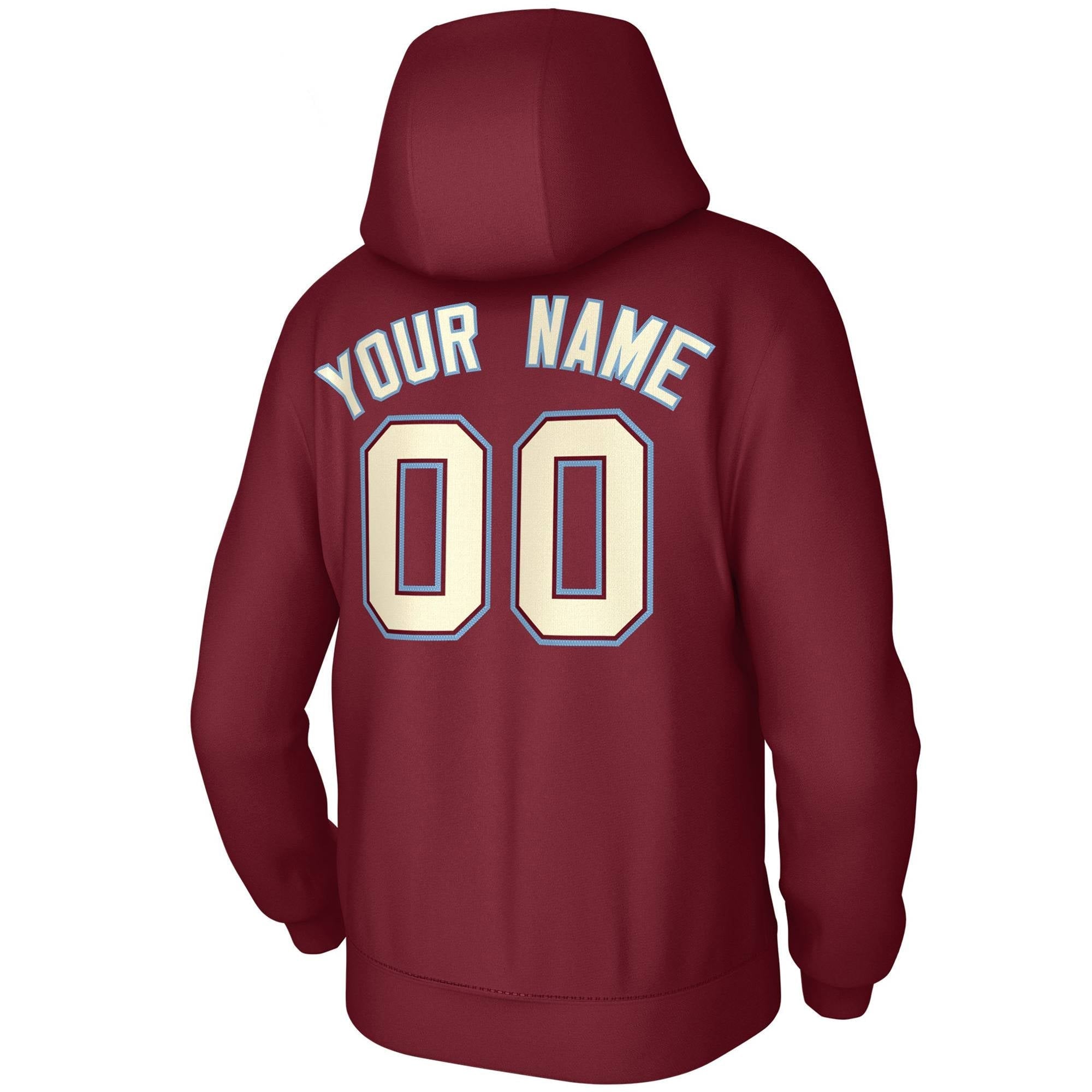 Custom Cardinal Cream-Cardinal Classic Style Training Uniform Pullover Hoodie| KXKSHOP