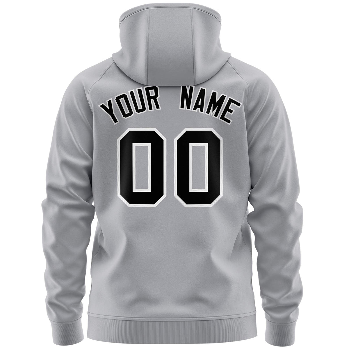 Custom Stitched Gray Black Sports Full-Zip Sweatshirt Hoodie with Flame| KXKSHOP