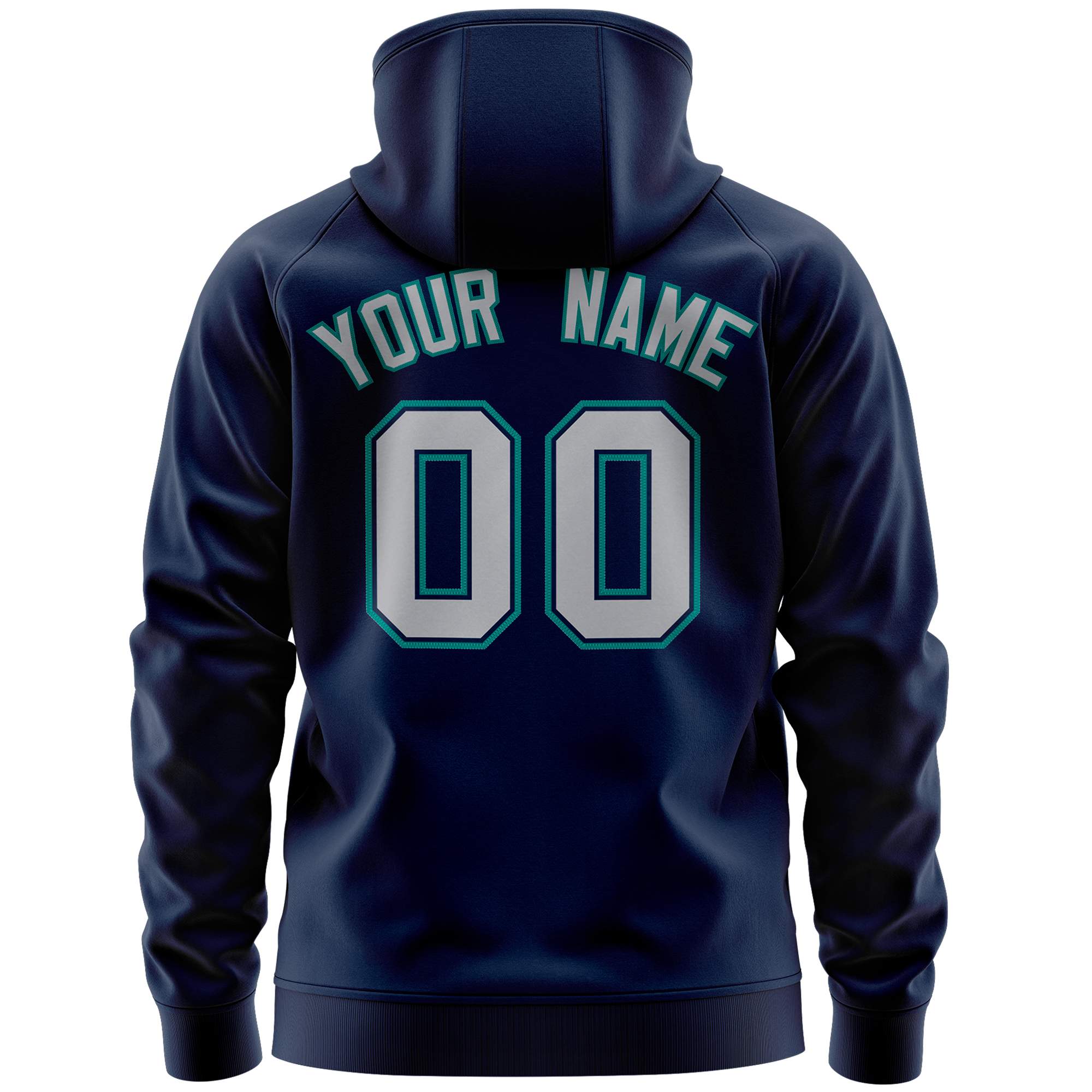 Custom Stitched Navy Gray Sports Full-Zip Sweatshirt Hoodie with Flame| KXKSHOP