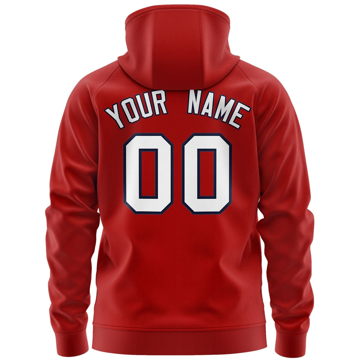 Custom Stitched Red White-Navy Sports Full-Zip Sweatshirt Hoodie| KXKSHOP