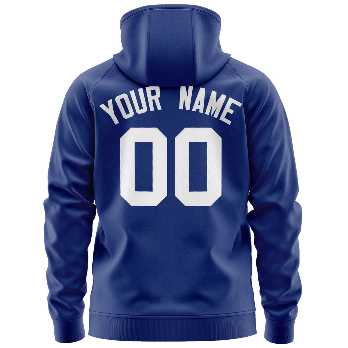 Custom Stitched Royal White Sports Full-Zip Sweatshirt Hoodie| KXKSHOP
