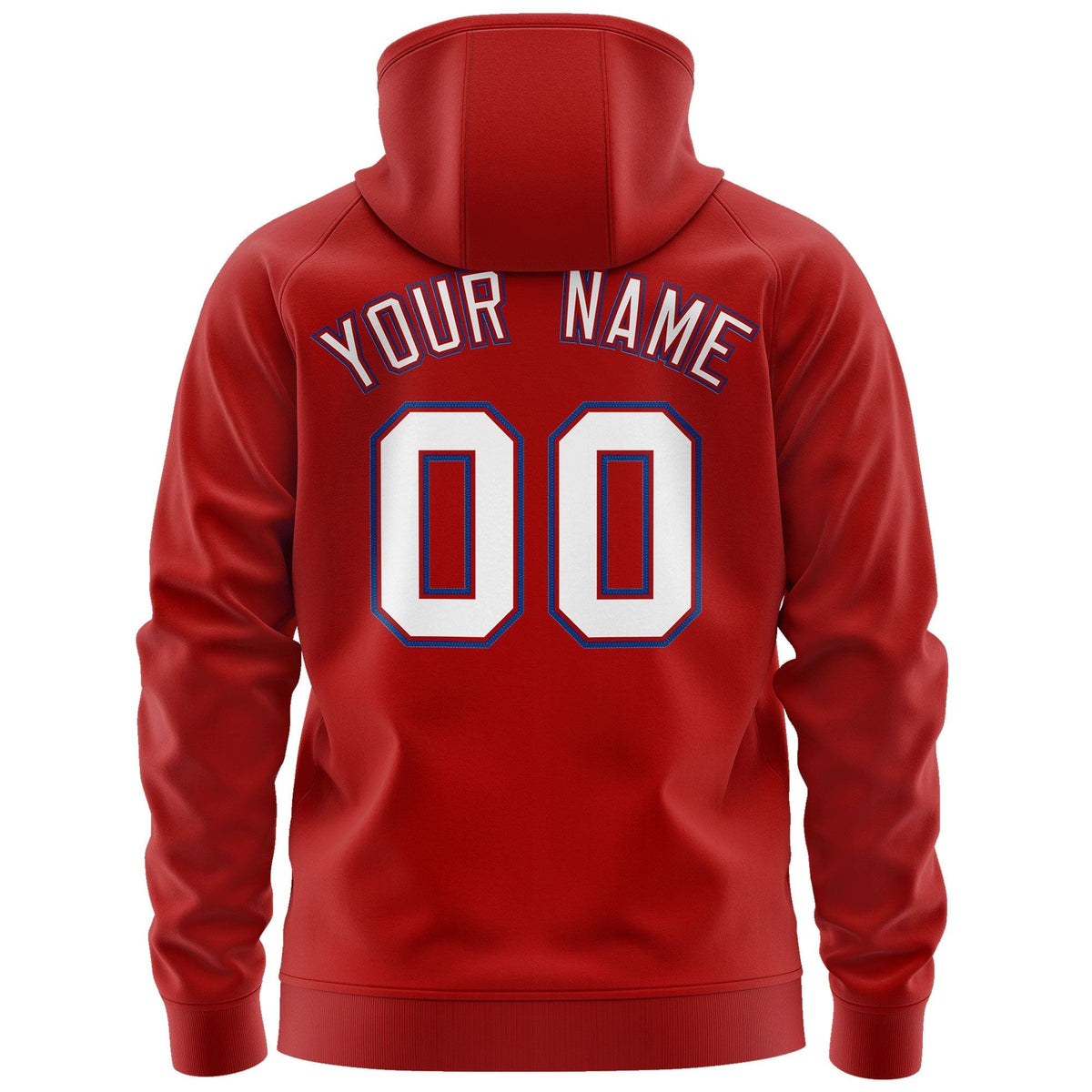 Custom Stitched Red White-Royal Sports Full-Zip Sweatshirt Hoodie| KXKSHOP
