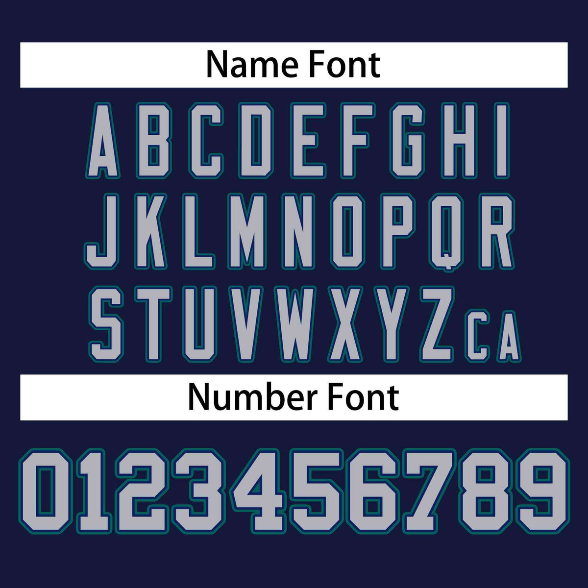 Custom Stitched Navy Gray-Aqua Sports Full-Zip Sweatshirt Hoodie| KXKSHOP