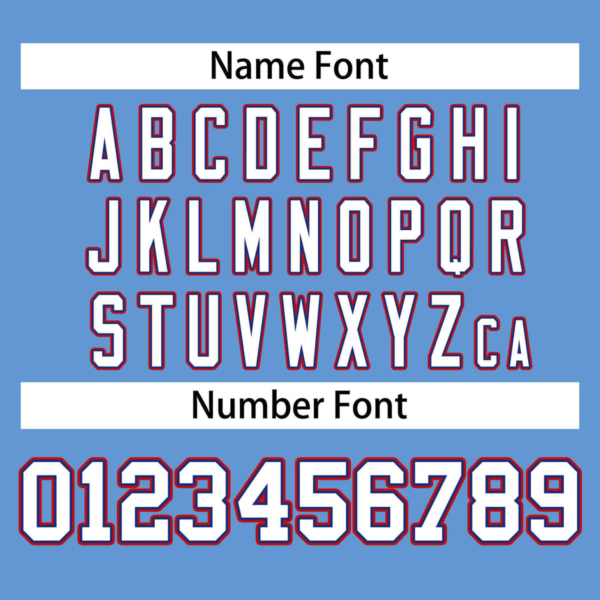 Custom Stitched Light Blue White-Red Sports Full-Zip Sweatshirt Hoodie| KXKSHOP