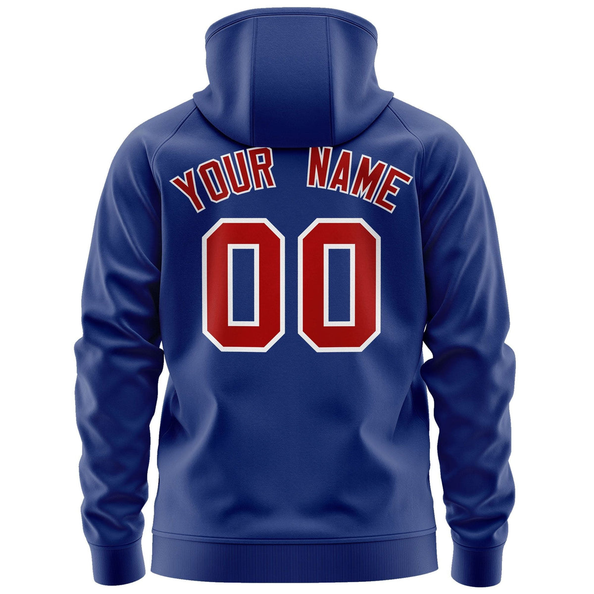 Custom Stitched Royal Red-White Sports Full-Zip Sweatshirt Hoodie| KXKSHOP