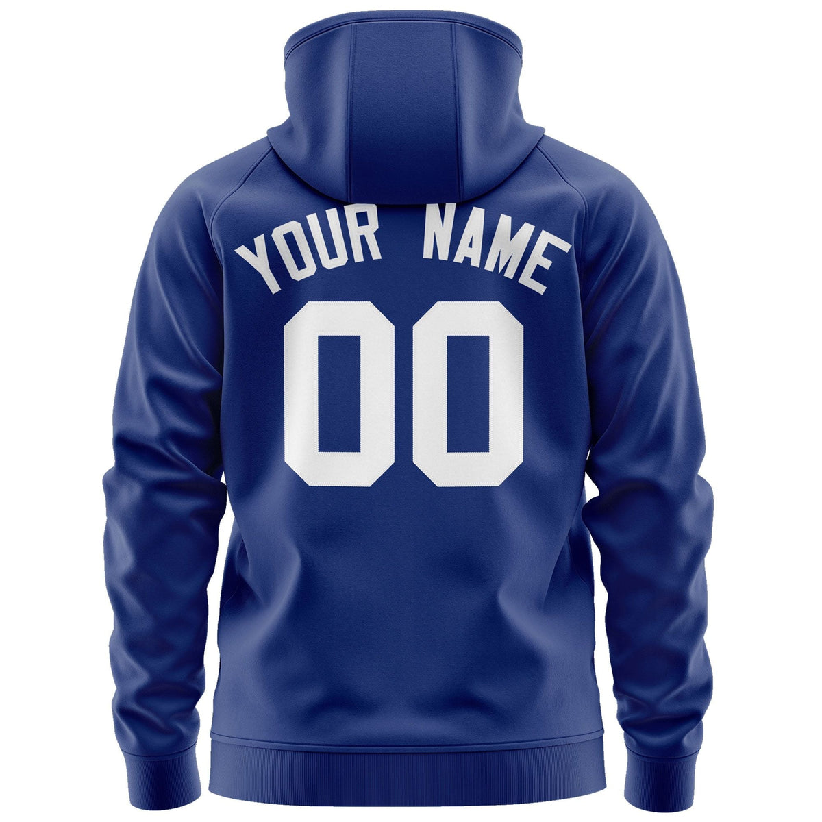 Custom Stitched Royal White Sports Full-Zip Sweatshirt Hoodie| KXKSHOP