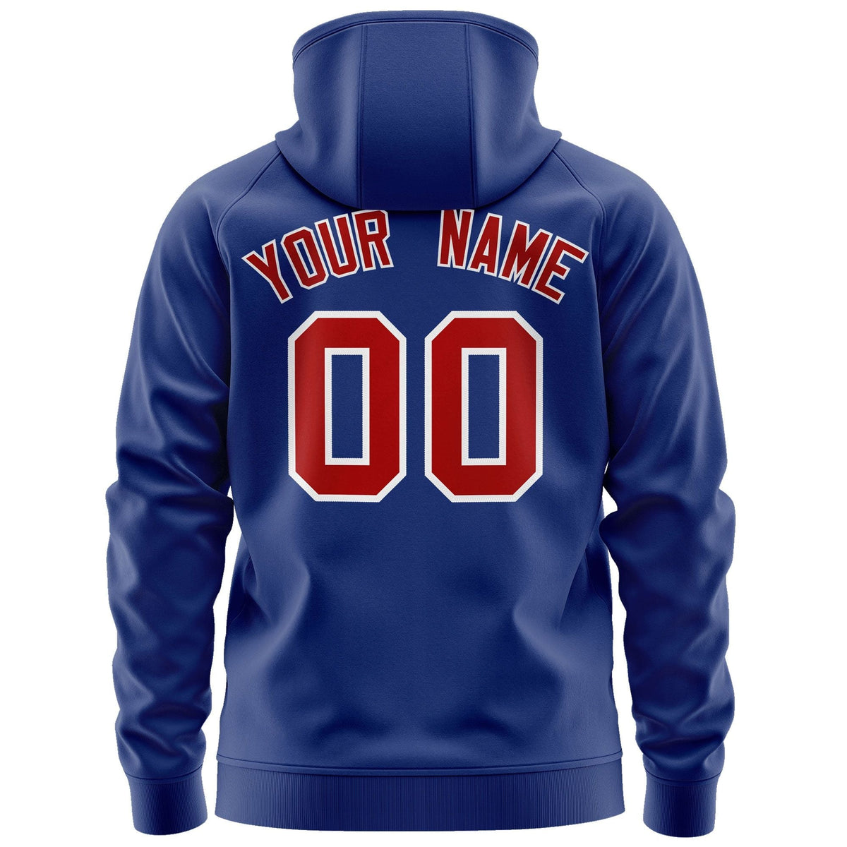 Custom Stitched Royal Red-White Sports Full-Zip Sweatshirt Hoodie| KXKSHOP