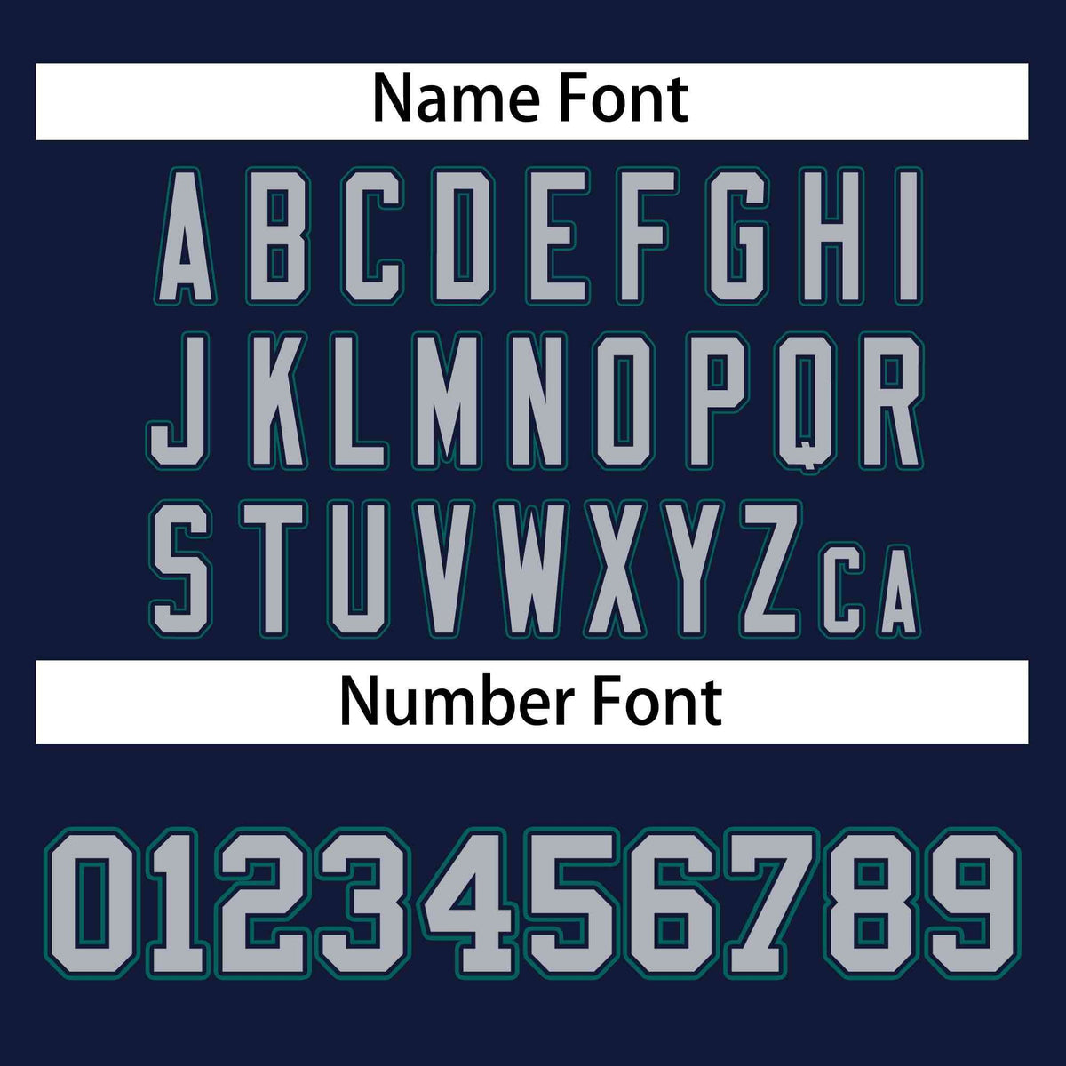 Custom Stitched Navy Gray-Aqua Sports Full-Zip Sweatshirt Hoodie| KXKSHOP