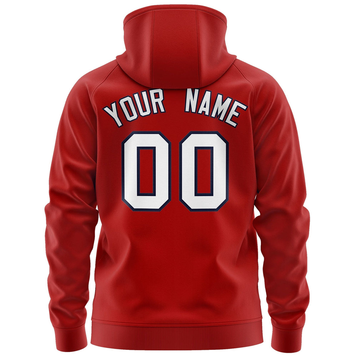 Custom Stitched Red White-Navy Sports Full-Zip Sweatshirt Hoodie| KXKSHOP