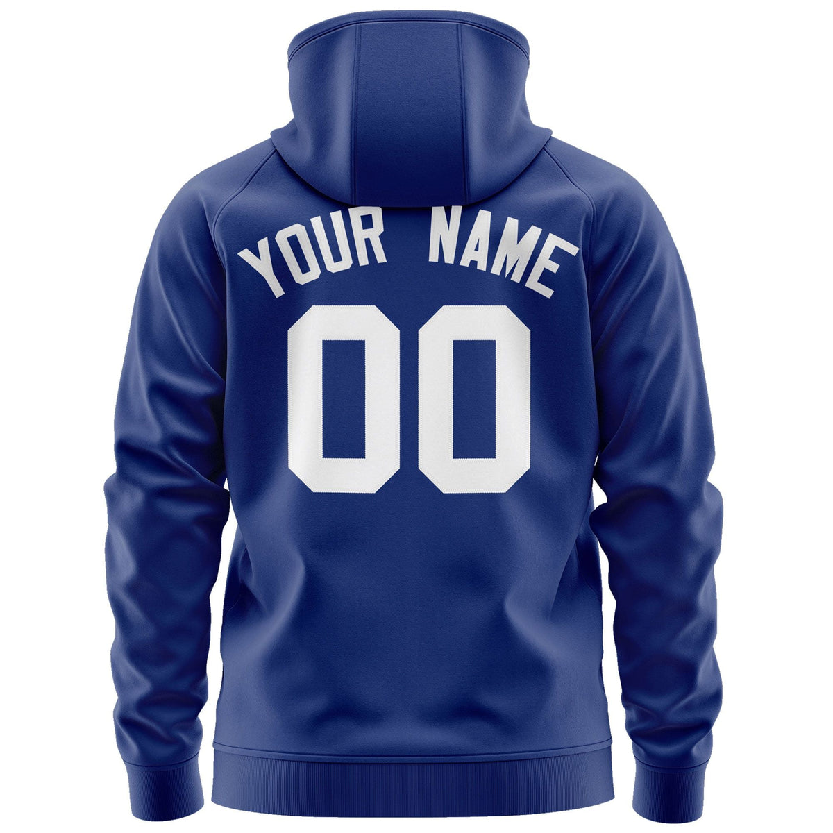 Custom Stitched Royal White Sports Full-Zip Sweatshirt Hoodie| KXKSHOP