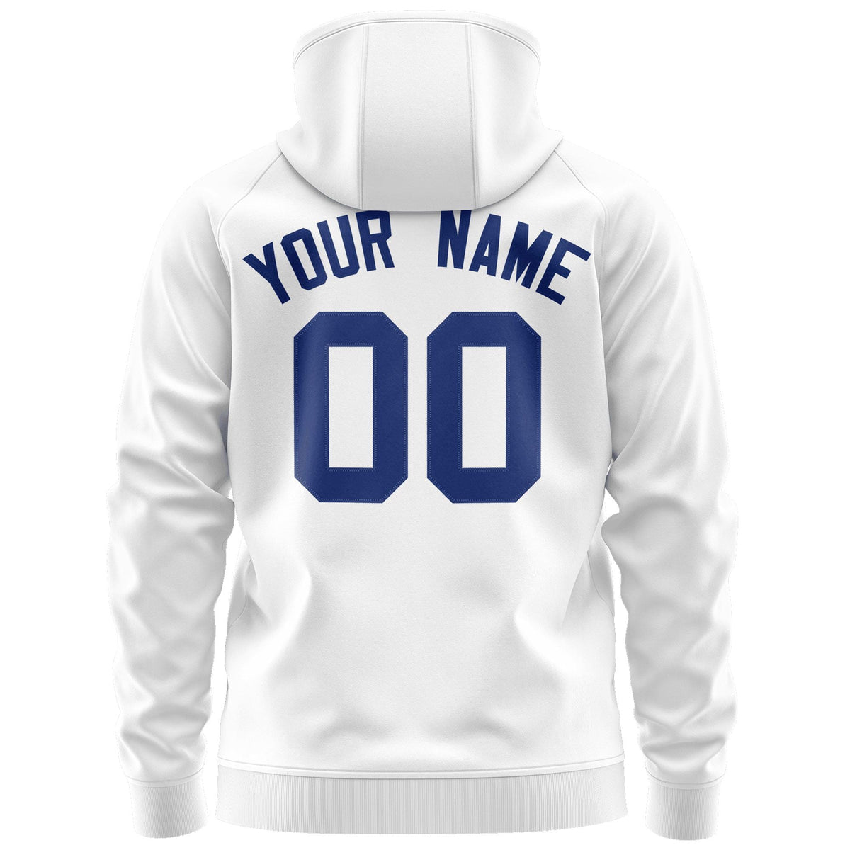Custom Stitched White Royal Sports Full-Zip Sweatshirt Hoodie| KXKSHOP