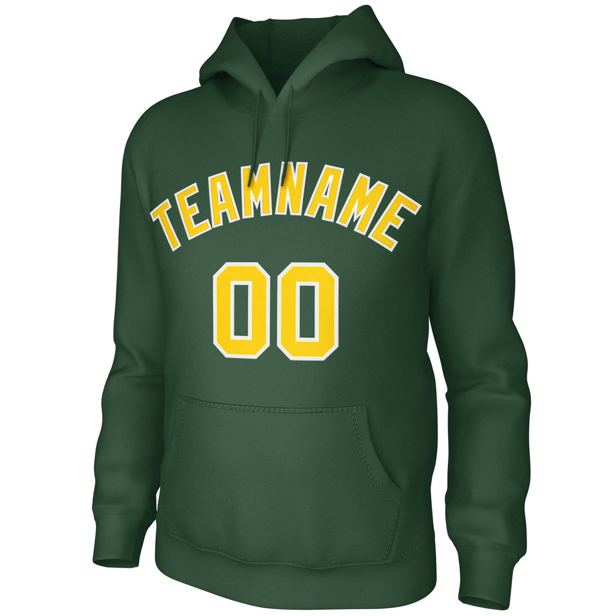 Custom Green Gold-White Classic Style Sweatshirts Uniform Pullover Hoodie| KXKSHOP