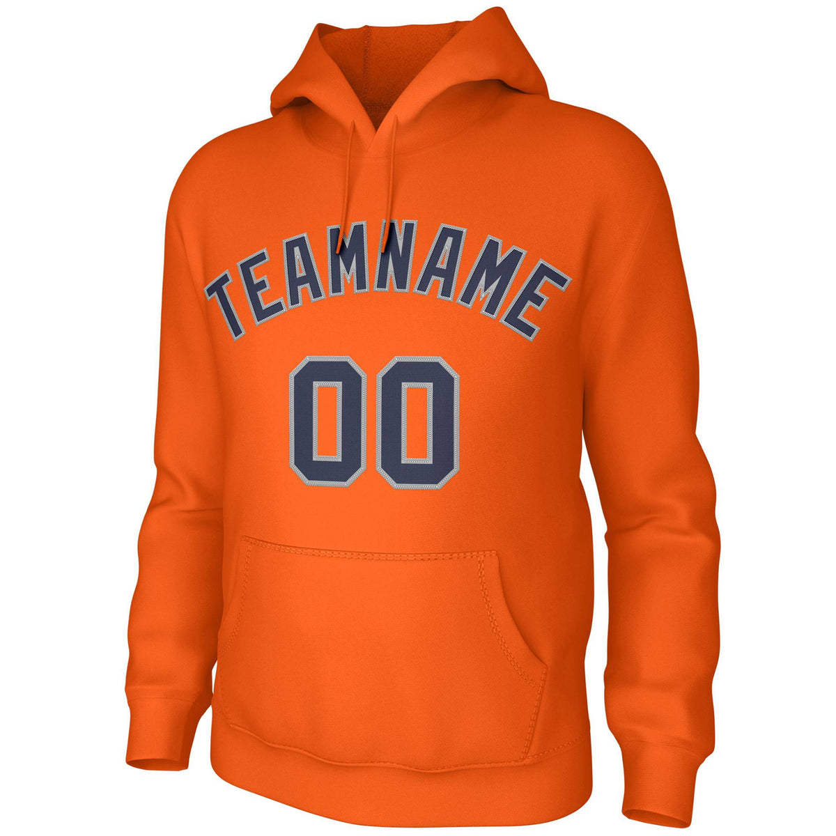 Custom Orange Navy-Gray Classic Style Sweatshirts Uniform Pullover Hoodie| KXKSHOP