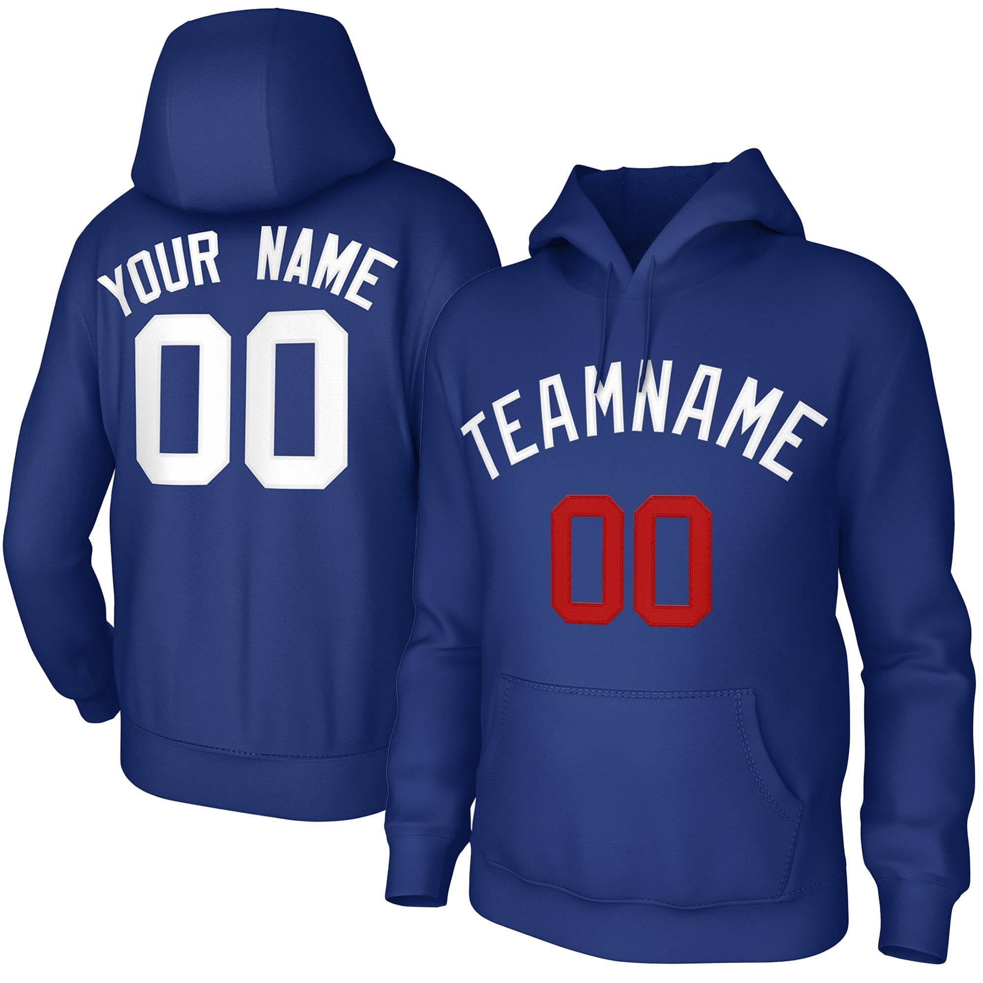 Custom Royal White Classic Style Sweatshirts Uniform Pullover Hoodie| KXKSHOP