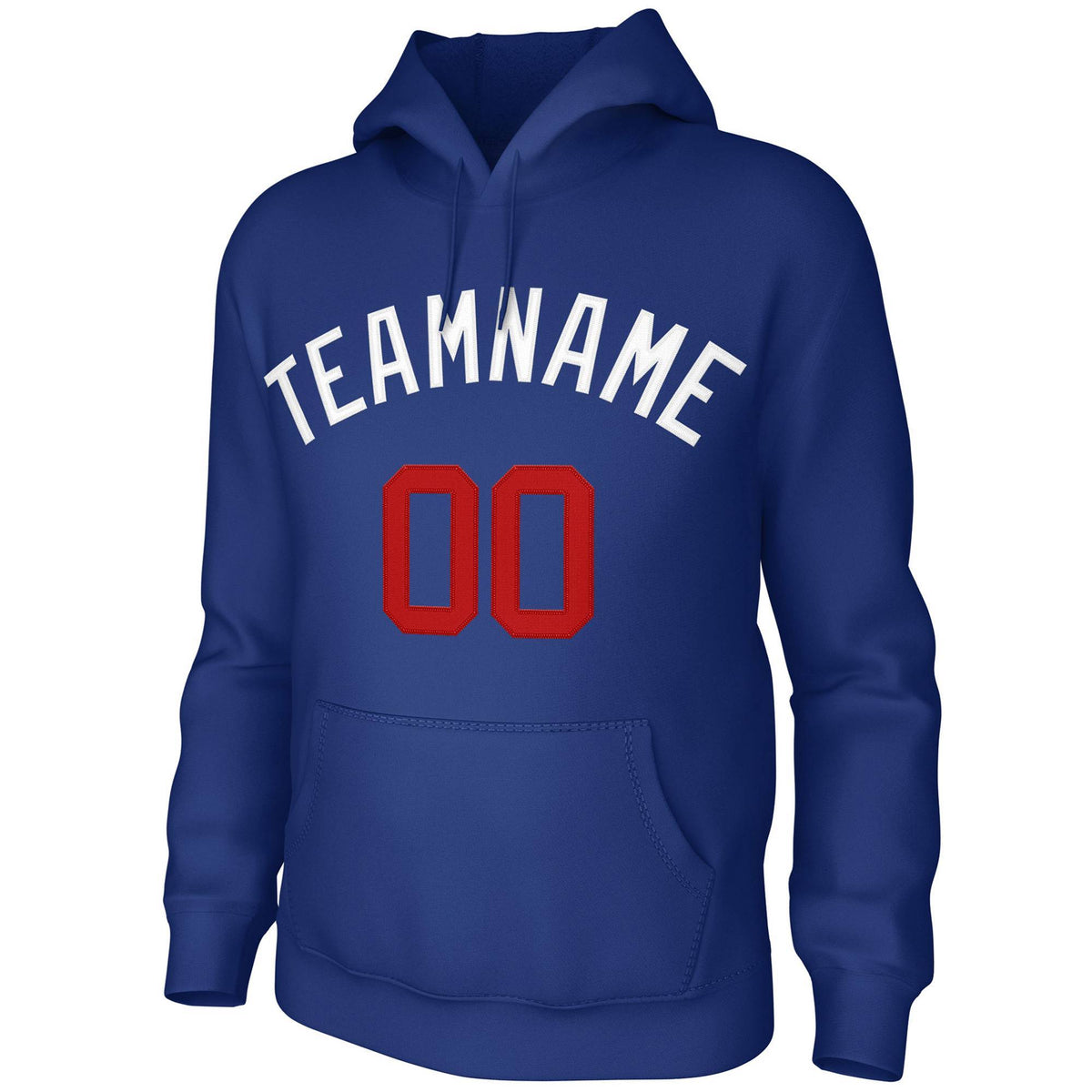 Custom Royal White Classic Style Sweatshirts Uniform Pullover Hoodie| KXKSHOP