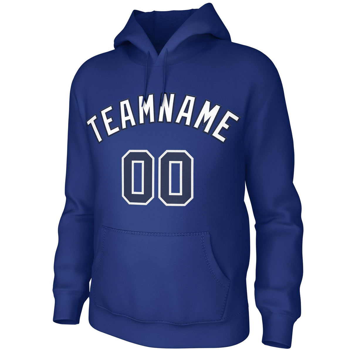 Custom Royal White-Navy Classic Style Sweatshirts Uniform Pullover Hoodie| KXKSHOP