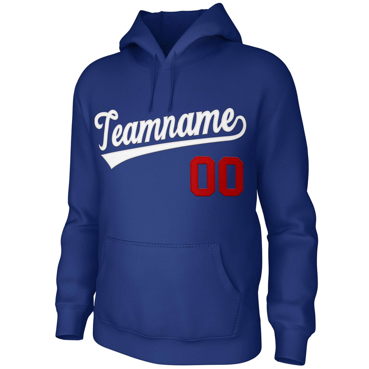 Custom Royal White Classic Style Sports Uniform Pullover Hoodie| KXKSHOP