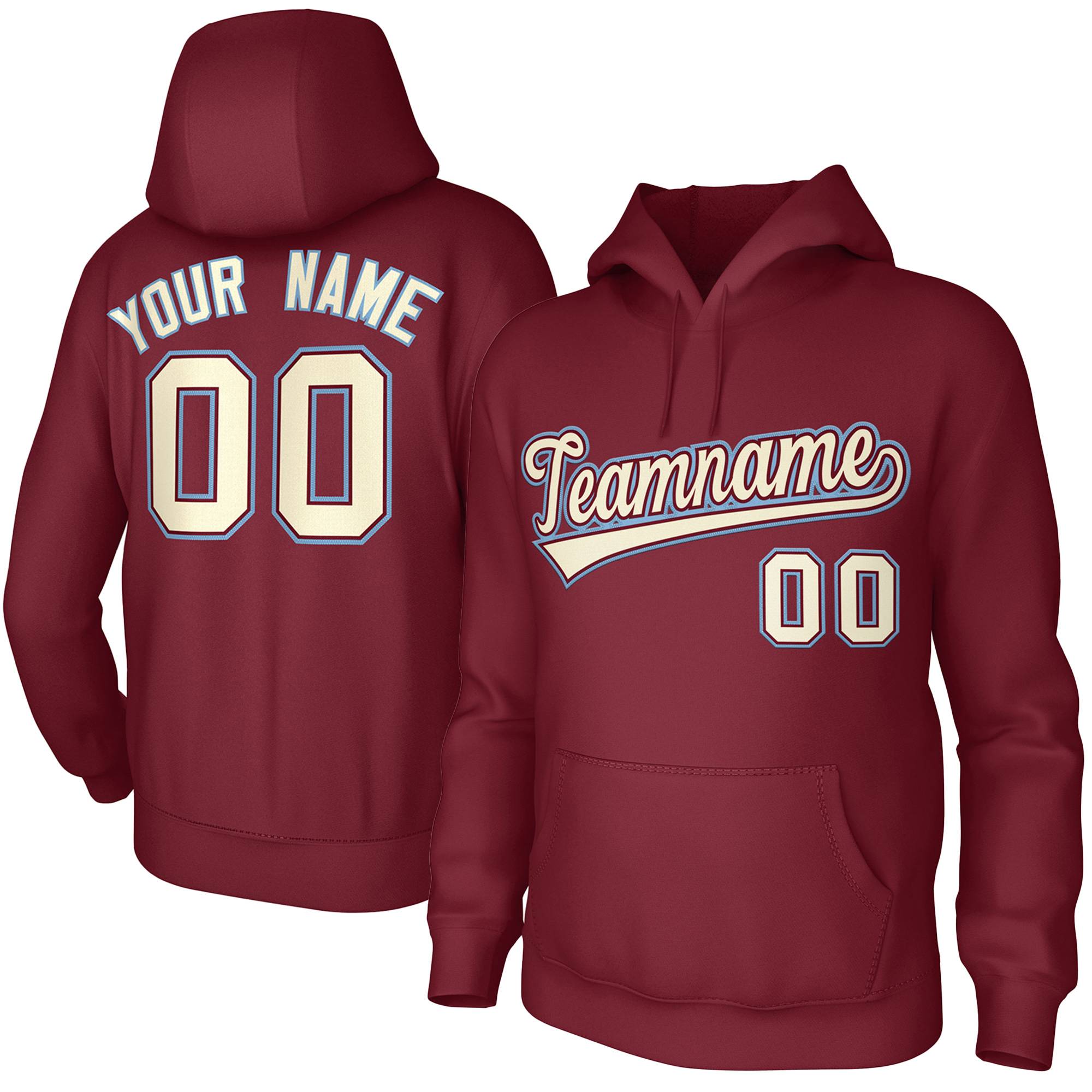 Custom Cardinal Cream-Cardinal Classic Style Sports Uniform Pullover Hoodie| KXKSHOP