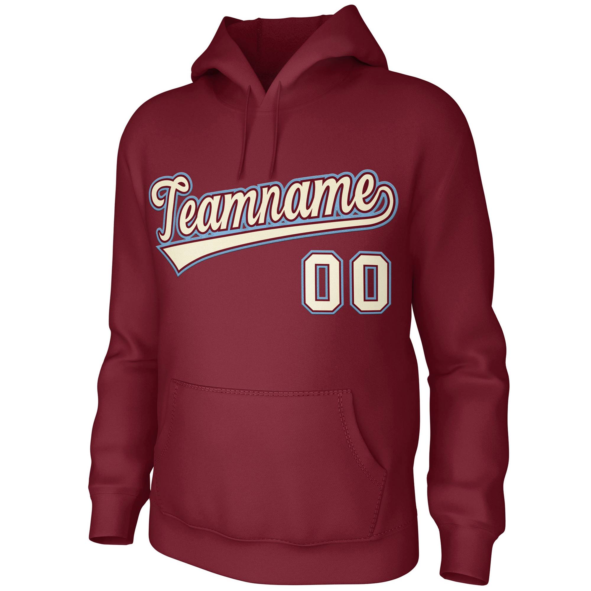 Custom Cardinal Cream-Cardinal Classic Style Sports Uniform Pullover Hoodie| KXKSHOP