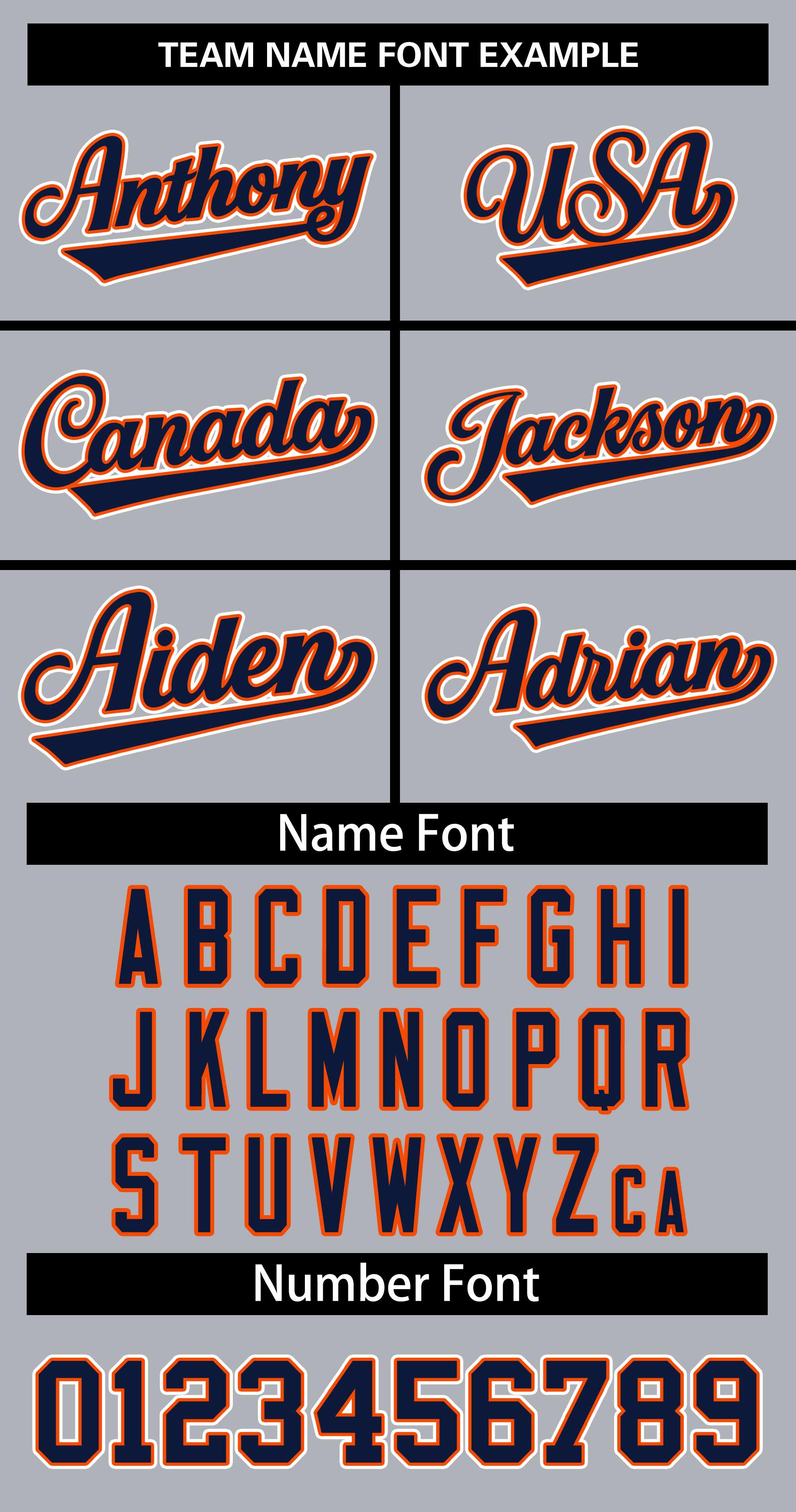 Custom Gray Navy Orange Classic Style Baseball Jersey for Women