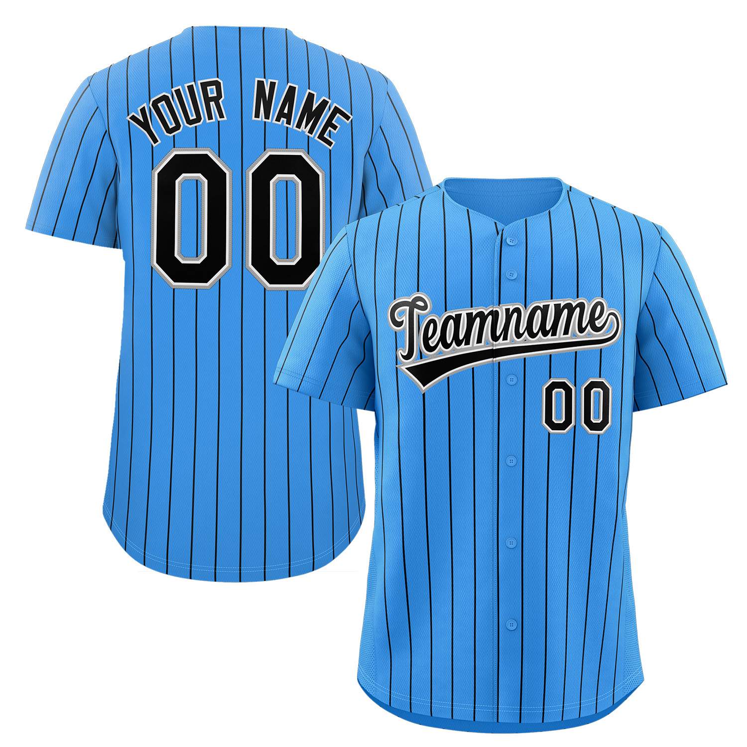 Custom Pinstripe Baseball Jerseys and Button-Down Shirts for Team Sports|KXKSHOP