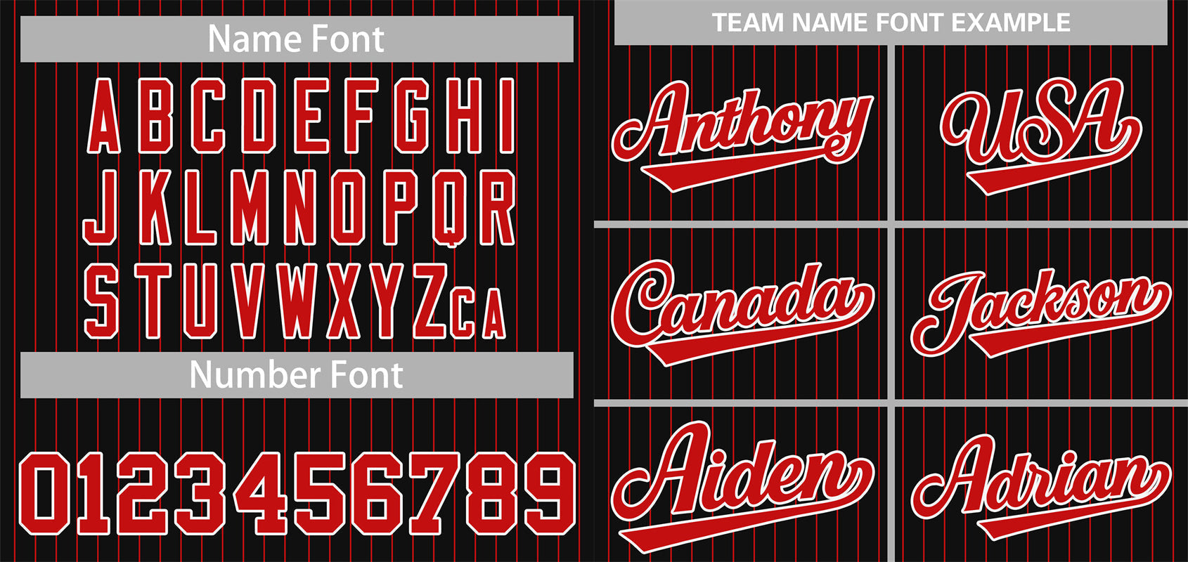 Maillot de baseball authentique à rayures noires, rouges et blanches