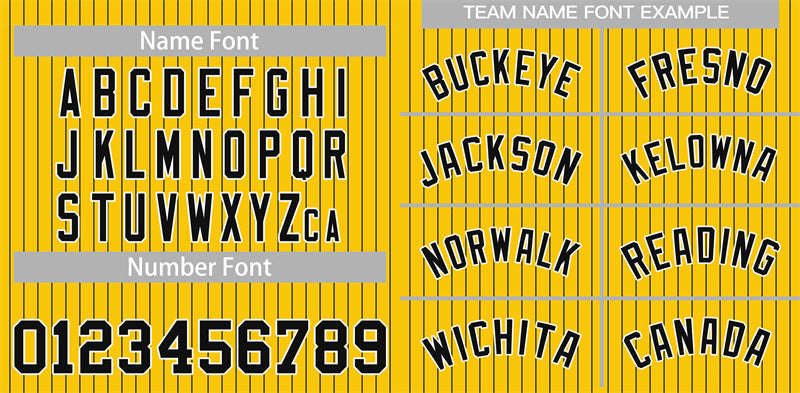 Custom Yellow Black-White Stripe Fashion Authentic Baseball Jersey