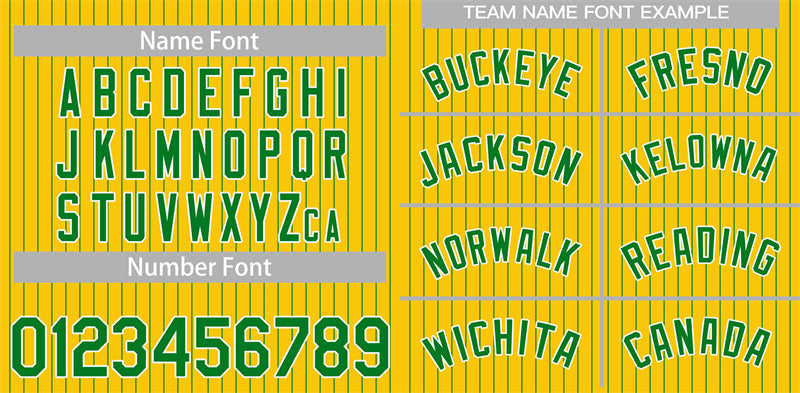 Custom Yellow Green-White Stripe Fashion Authentic Baseball Jersey