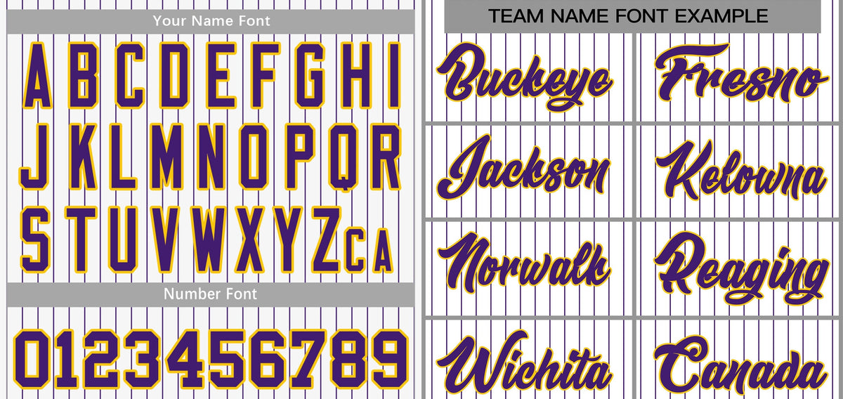 Custom White Purple-Gold Stripe Fashion Authentic Baseball Jersey