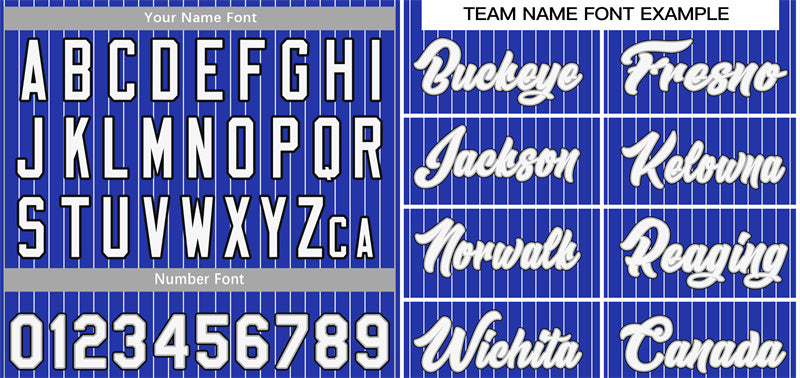 Custom Royal White-Black Stripe Fashion Authentic Baseball Jersey