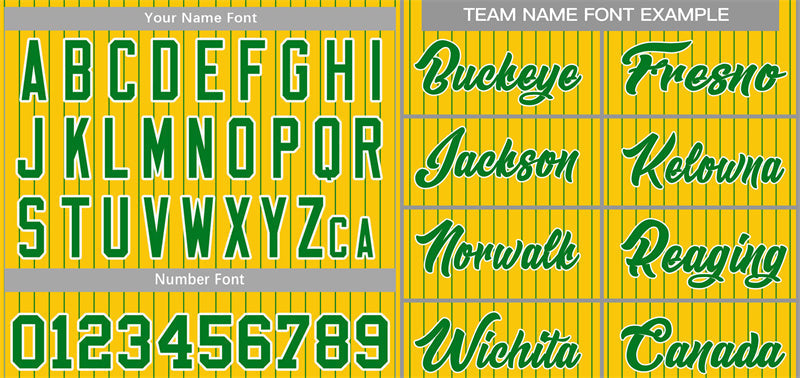 Custom Yellow Green-White Stripe Fashion Authentic Baseball Jersey
