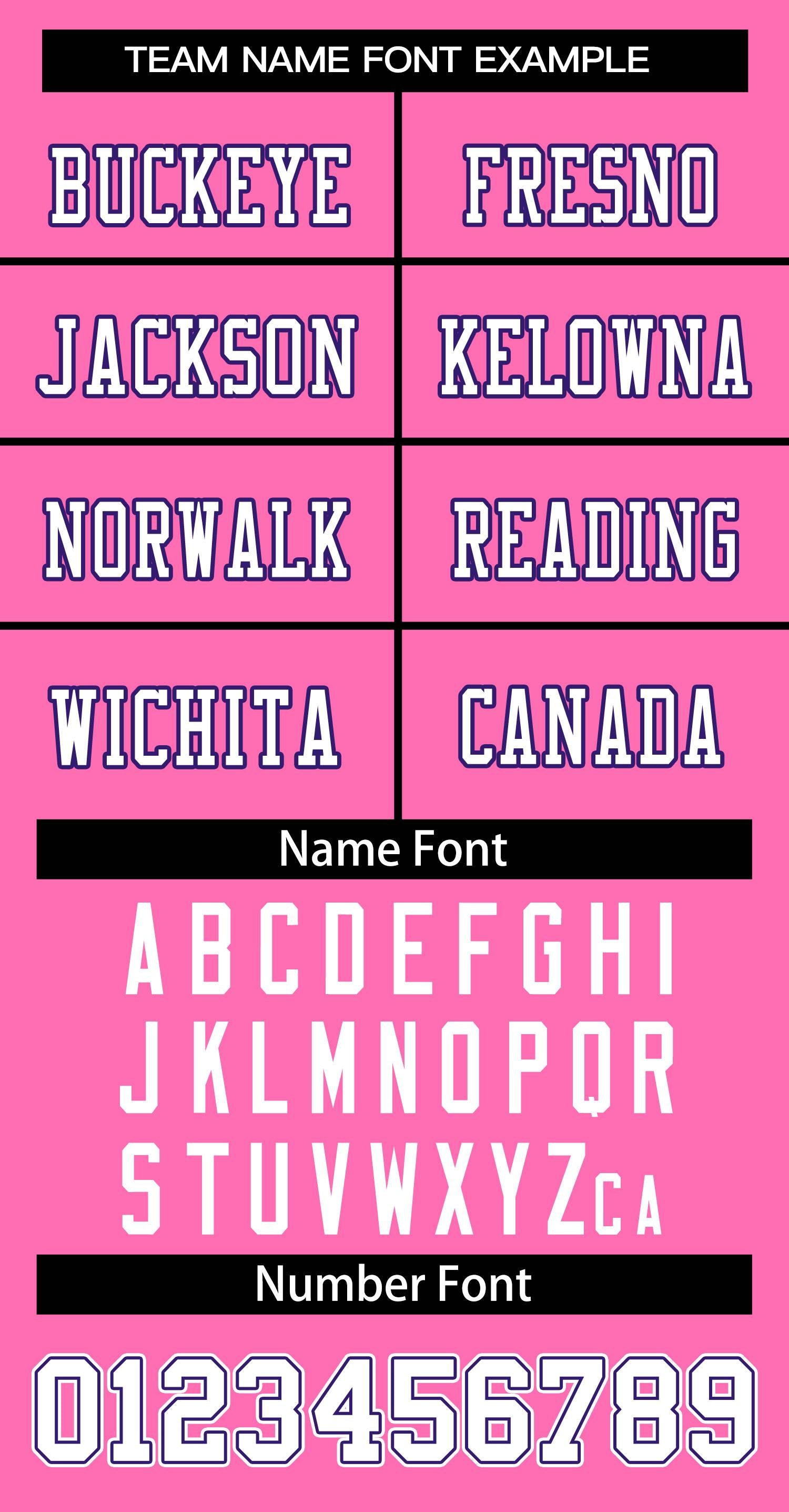 Custom Pink White-Purple Classic Style Authentic American Football Jersey| KXKSHOP