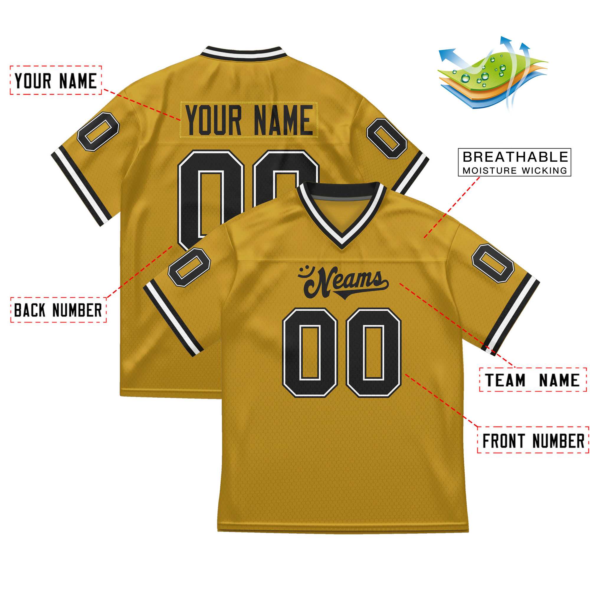 Custom Red Navy-White Classic Style Mesh American Football Jersey | KXKSHOP