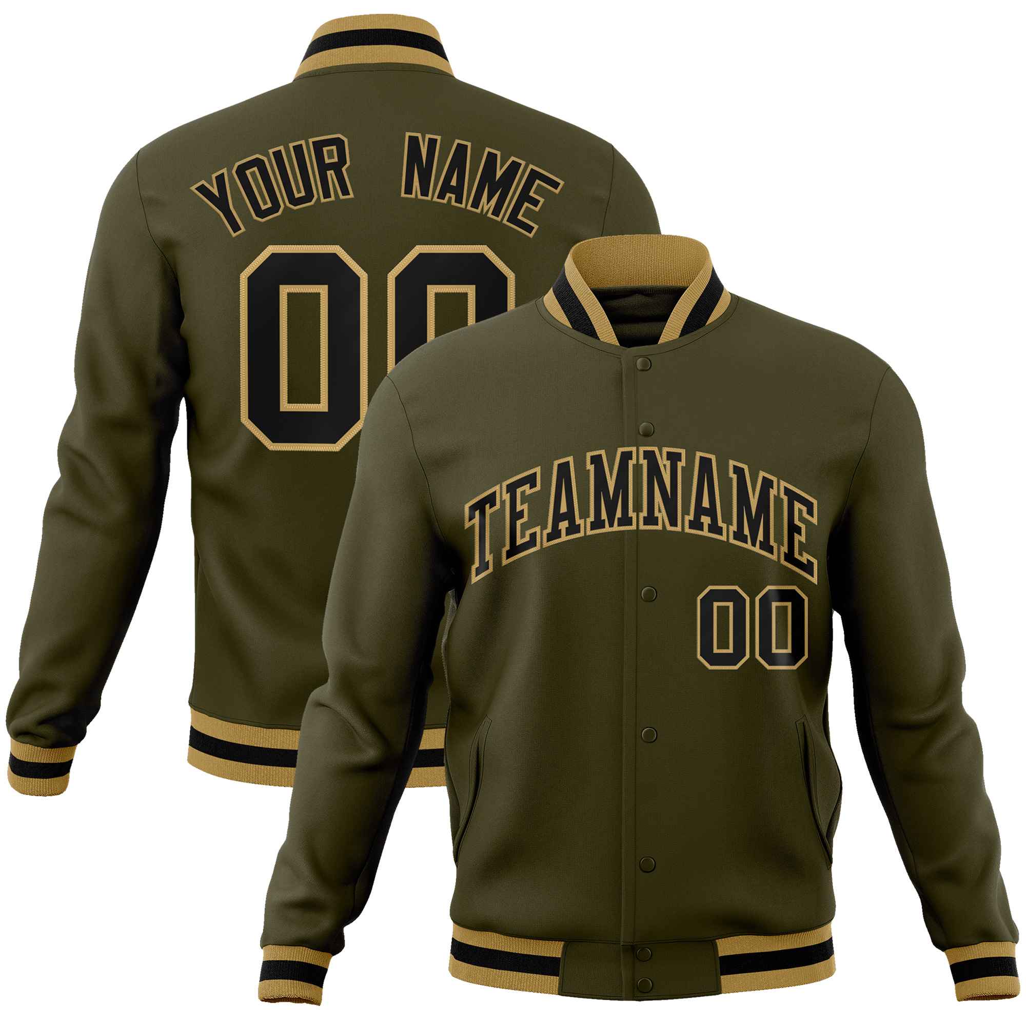 Custom White Black-Gray Classic Style Varsity Full-Snap Letterman Jacket | KXKSHOP