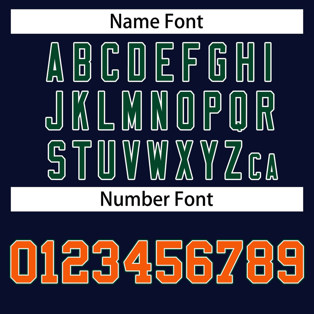 Custom Navy Green-Orange Classic Style Varsity Full-Snap Letterman Jacket