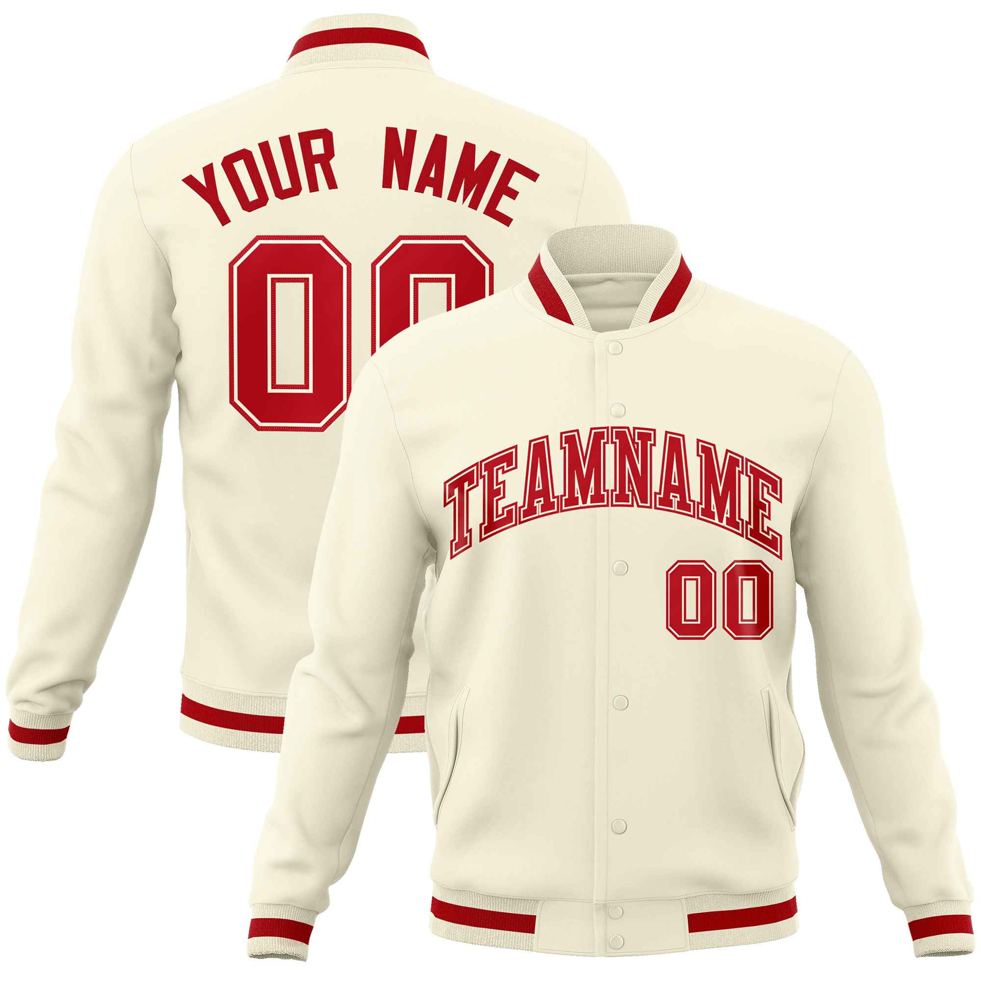 Custom White Black-Gray Classic Style Varsity Full-Snap Letterman Jacket | KXKSHOP
