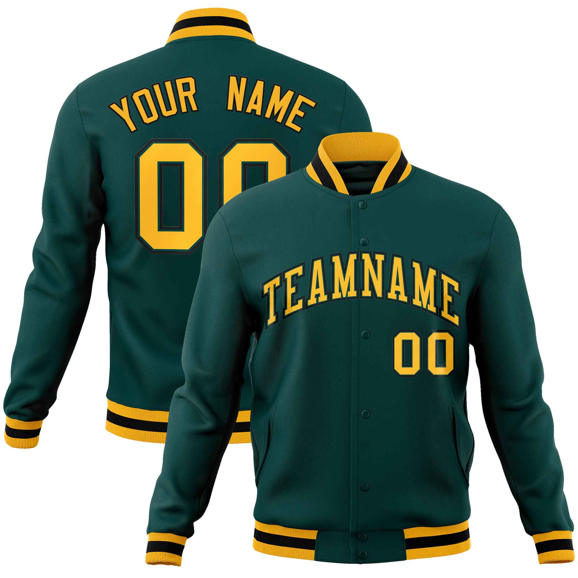 Custom White Black-Gray Classic Style Varsity Full-Snap Letterman Jacket | KXKSHOP