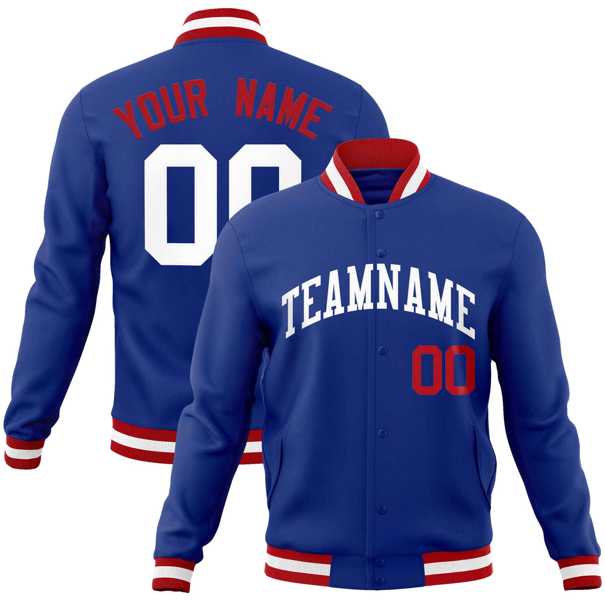Custom White Black-Gray Classic Style Varsity Full-Snap Letterman Jacket | KXKSHOP