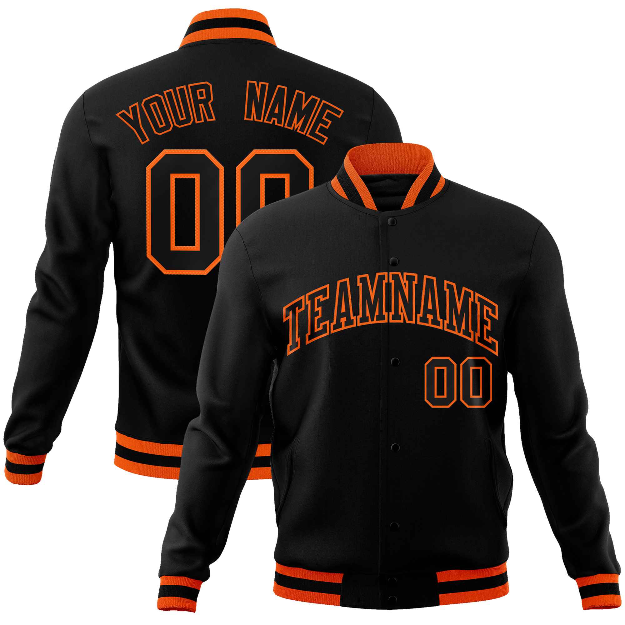 Custom White Black-Gray Classic Style Varsity Full-Snap Letterman Jacket | KXKSHOP