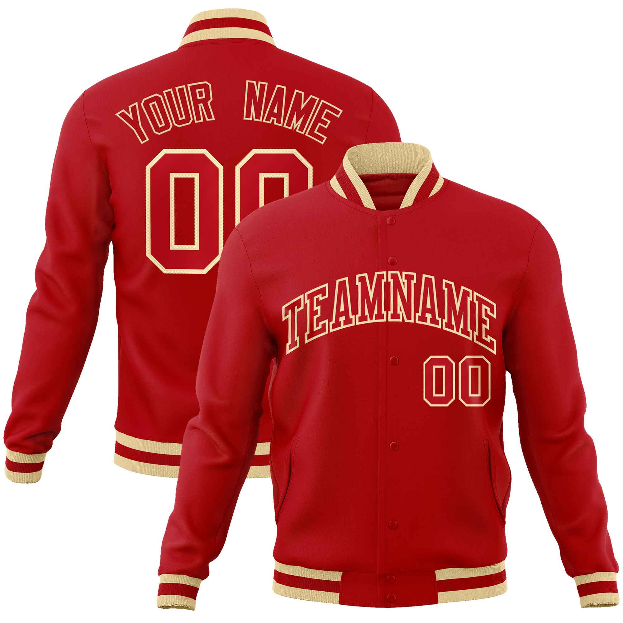 Custom White Black-Gray Classic Style Varsity Full-Snap Letterman Jacket | KXKSHOP