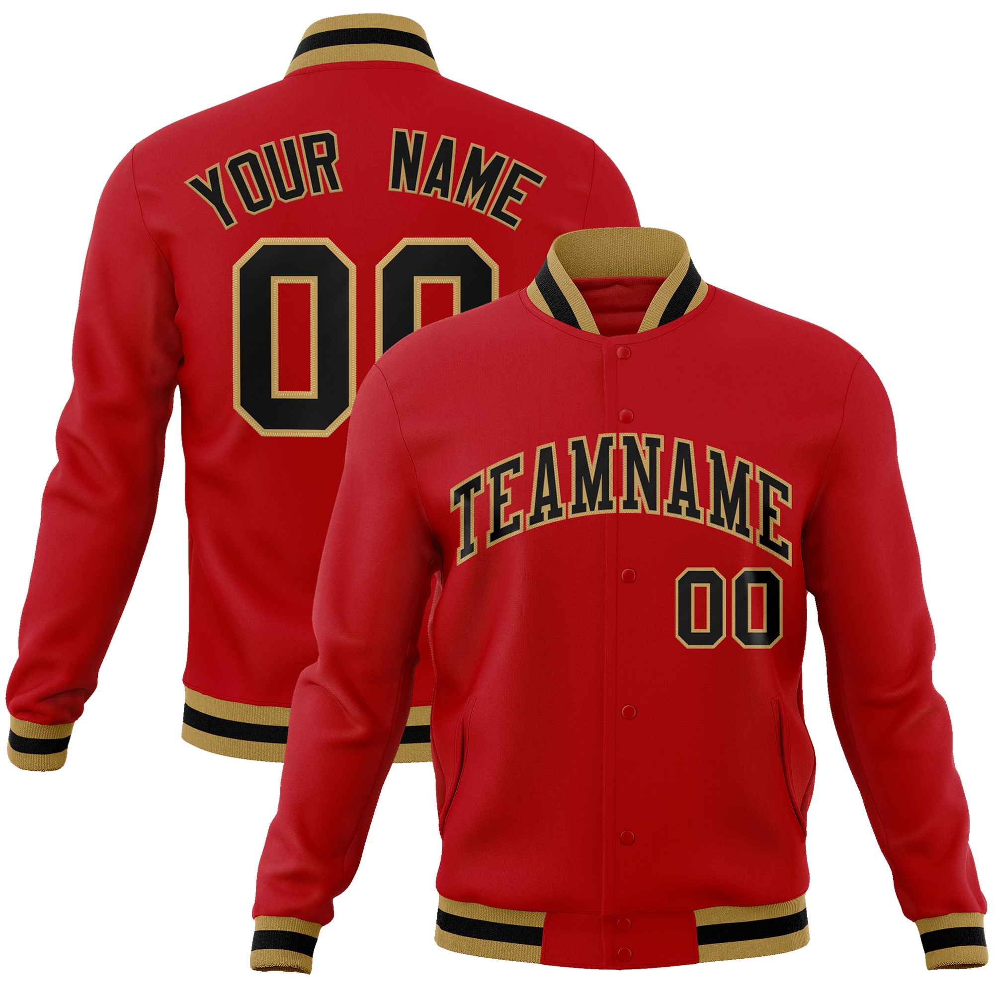 Custom White Black-Gray Classic Style Varsity Full-Snap Letterman Jacket | KXKSHOP