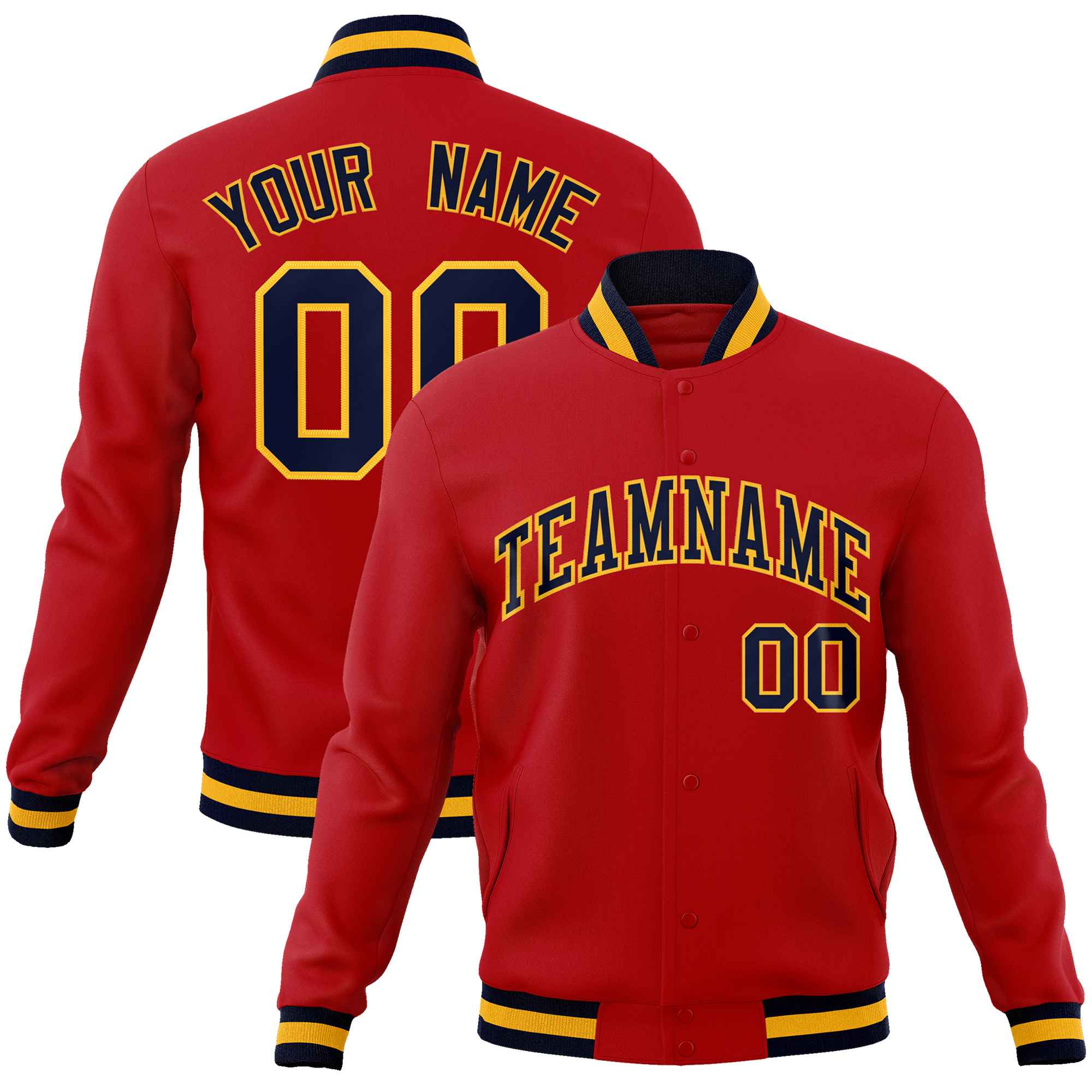Custom White Black-Gray Classic Style Varsity Full-Snap Letterman Jacket | KXKSHOP
