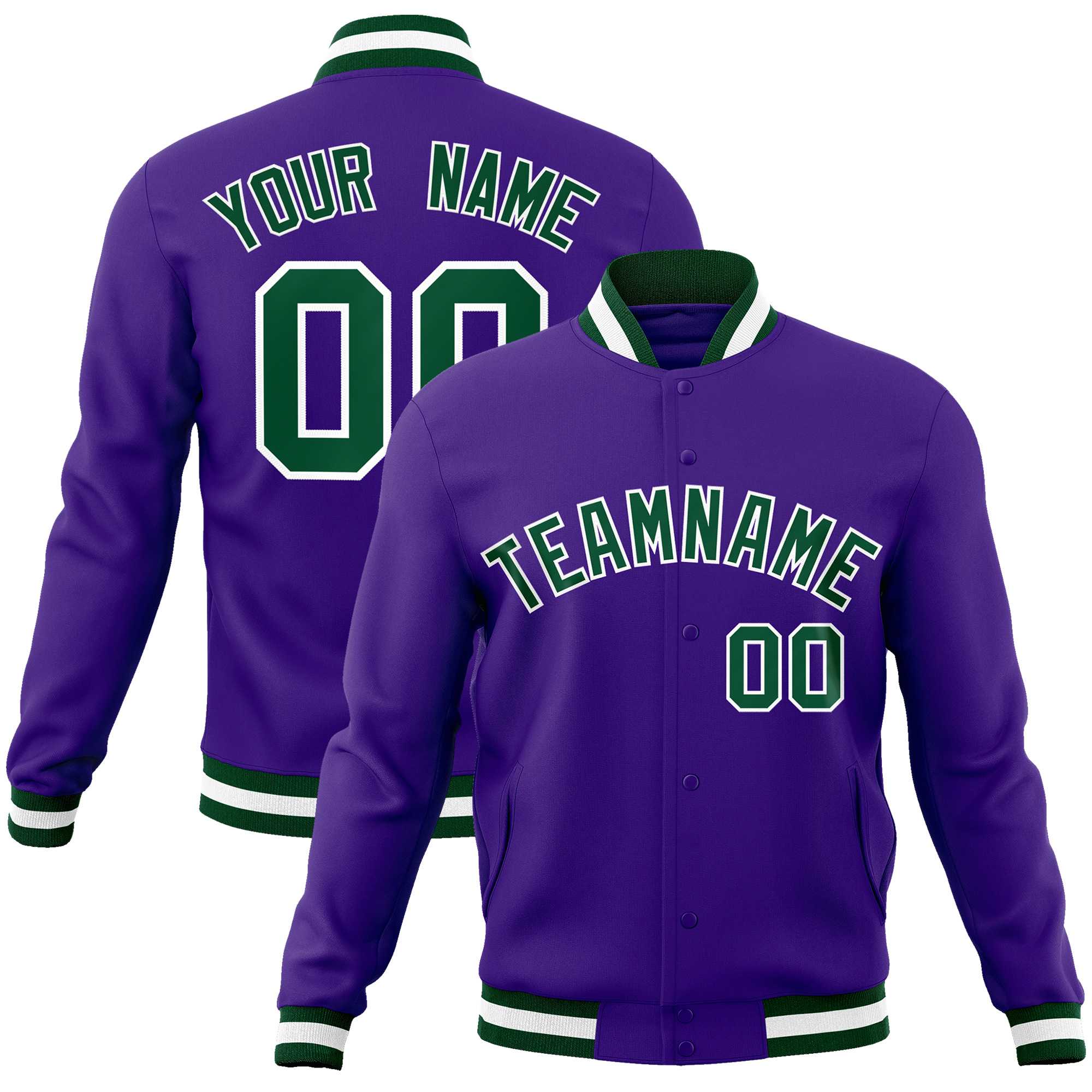Custom White Black-Gray Classic Style Varsity Full-Snap Letterman Jacket | KXKSHOP