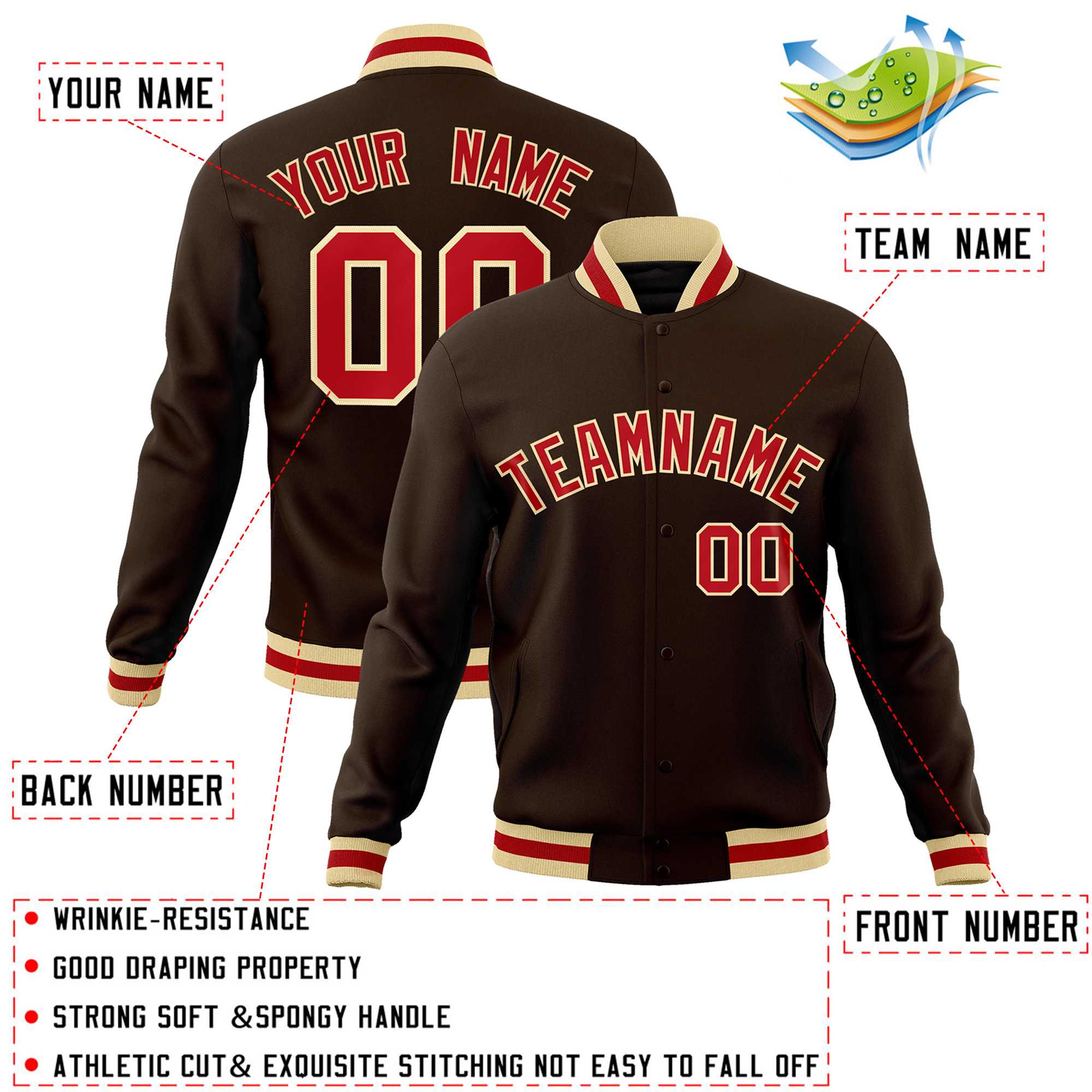Custom White Black-Gray Classic Style Varsity Full-Snap Letterman Jacket | KXKSHOP