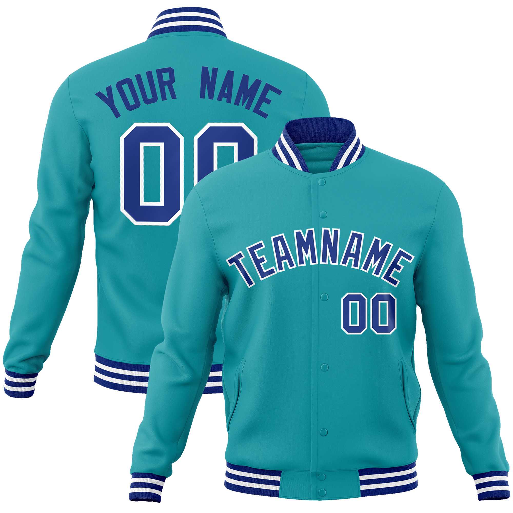 Custom White Black-Gray Classic Style Varsity Full-Snap Letterman Jacket | KXKSHOP