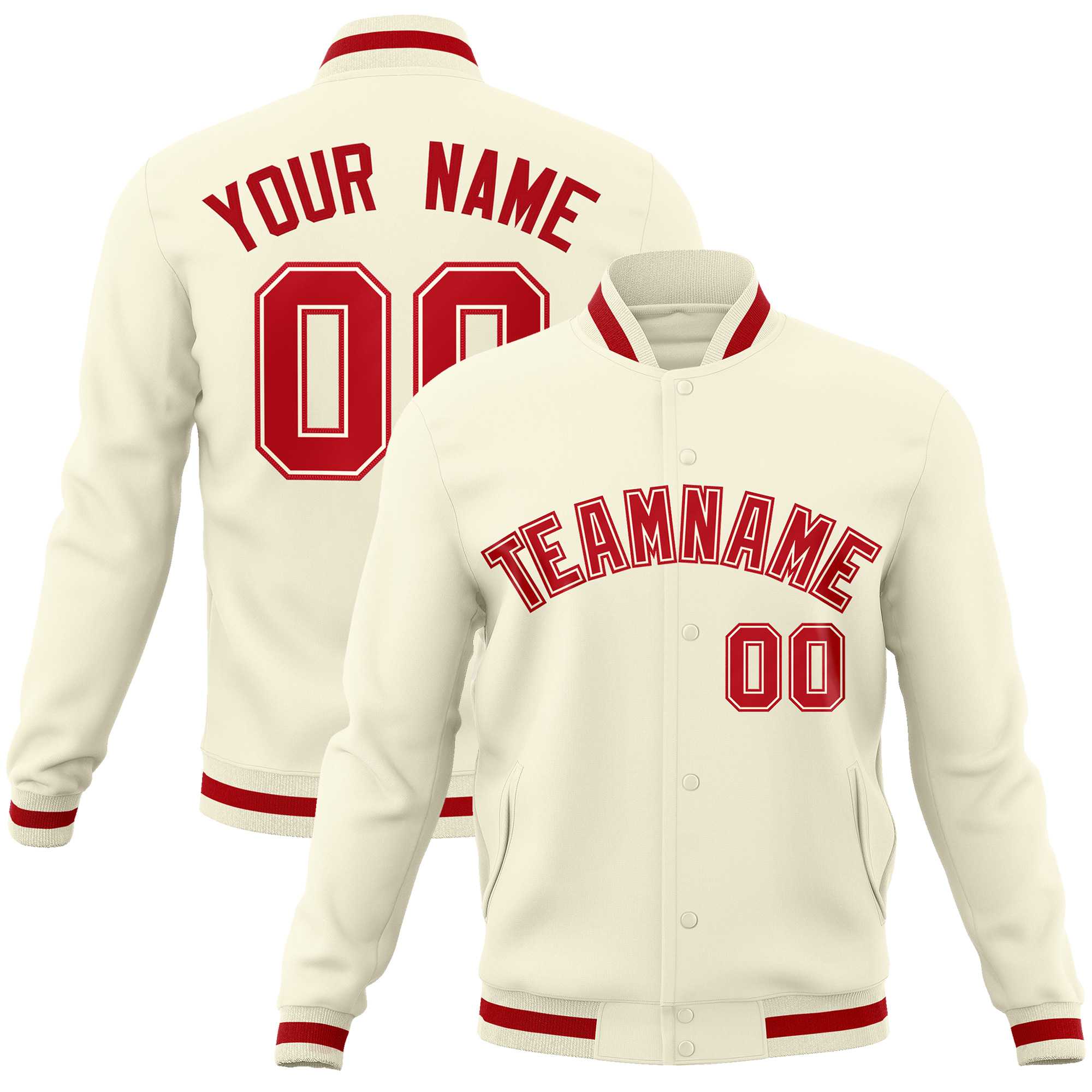 Custom White Black-Gray Classic Style Varsity Full-Snap Letterman Jacket | KXKSHOP