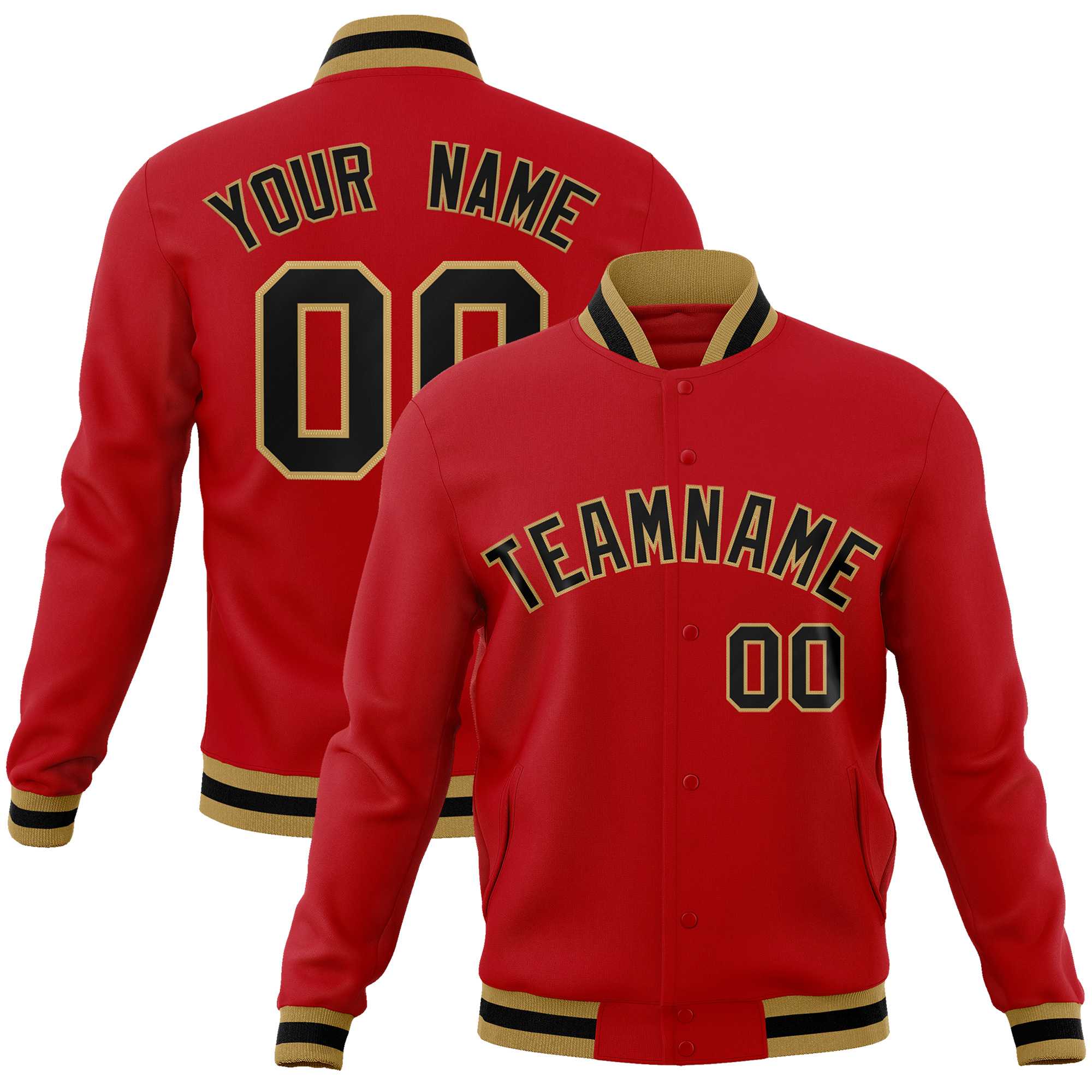 Custom White Black-Gray Classic Style Varsity Full-Snap Letterman Jacket | KXKSHOP