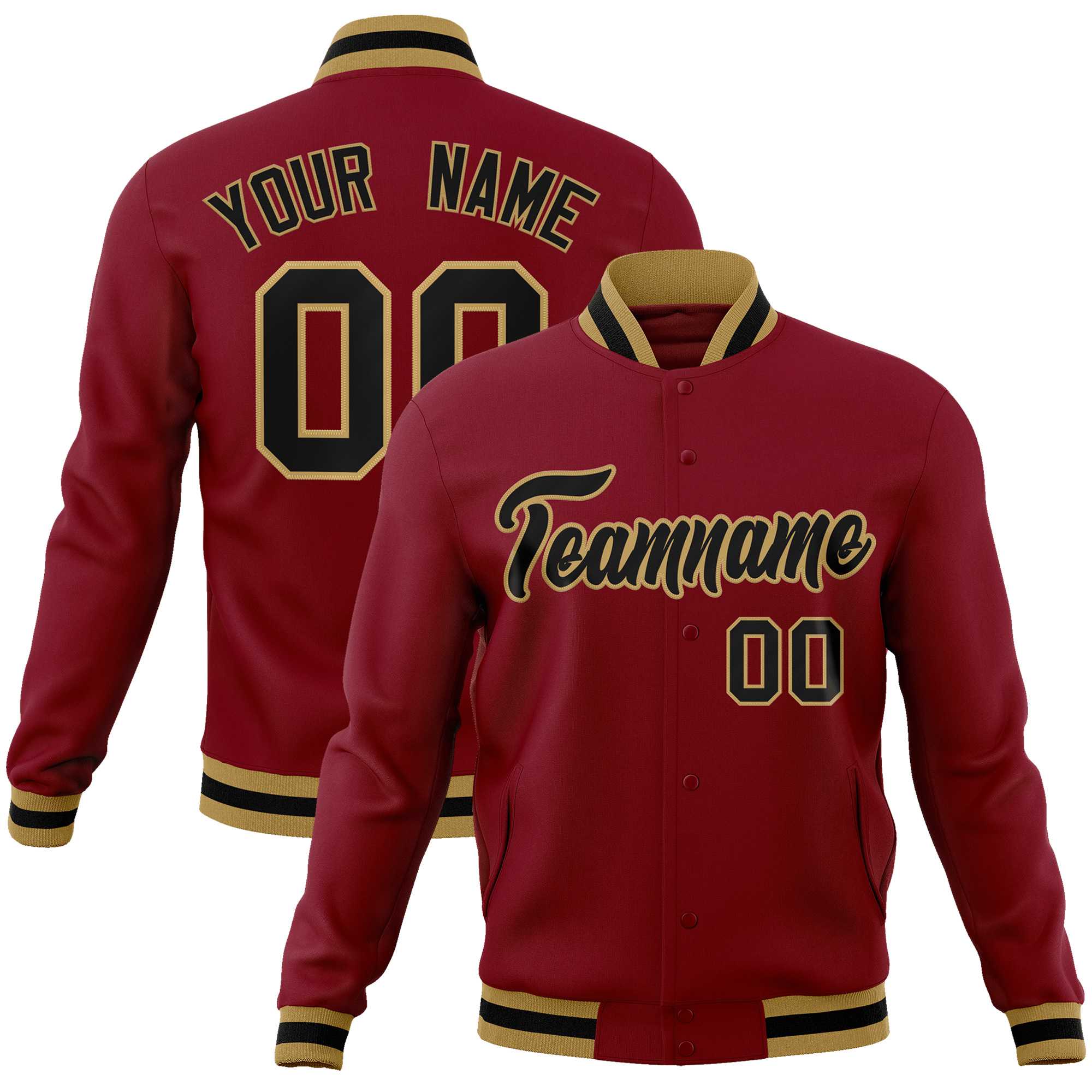 Custom White Black-Gray Classic Style Varsity Full-Snap Letterman Jacket | KXKSHOP
