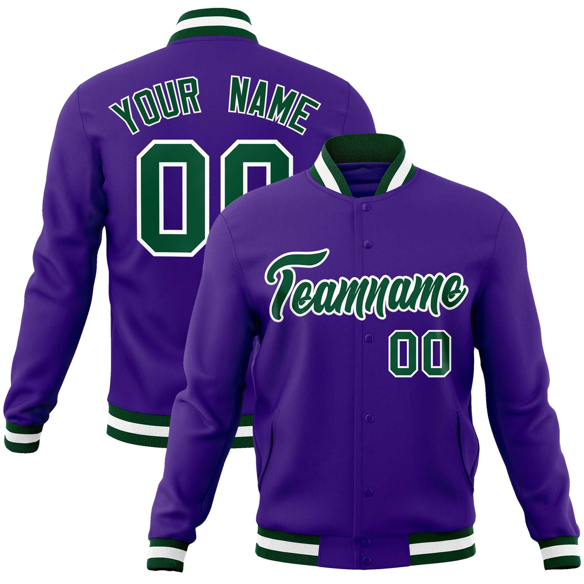 Custom White Black-Gray Classic Style Varsity Full-Snap Letterman Jacket | KXKSHOP